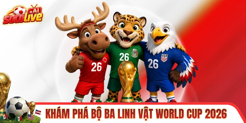 Khám phá về bộ ba linh vật World Cup 2026